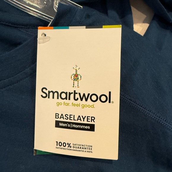 SmartWool AllSeason 150 Merino Base Layer Long Sleeve XL Indigo Blue NEW NWT - Picture 6 of 8